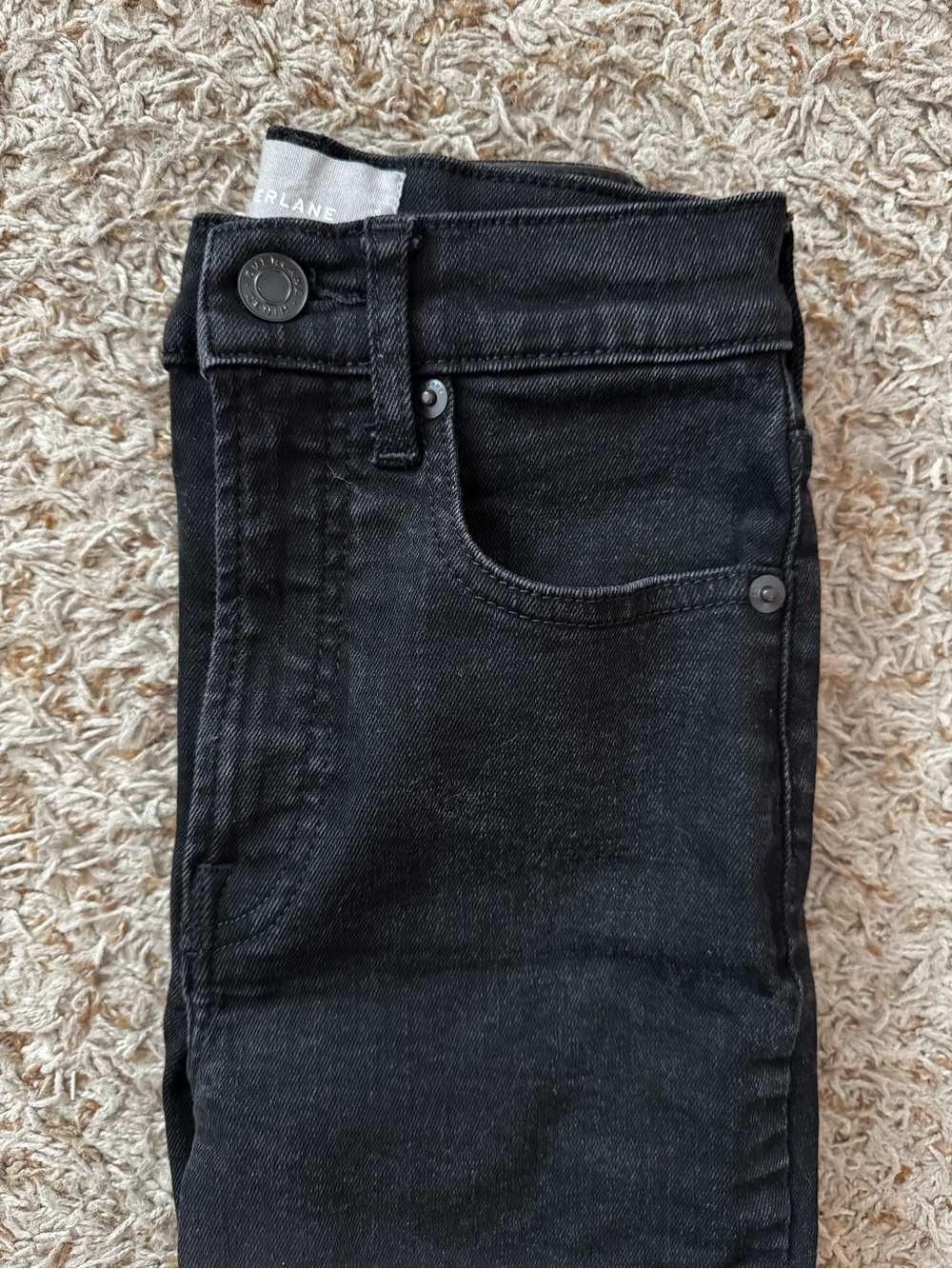 Everlane Authentic Stretch Black High-Rise Skinny Jeans
